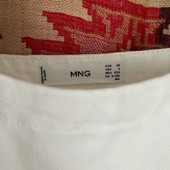 Mango White Puff Sleeve Tiered Mini - Picture 5 of 5